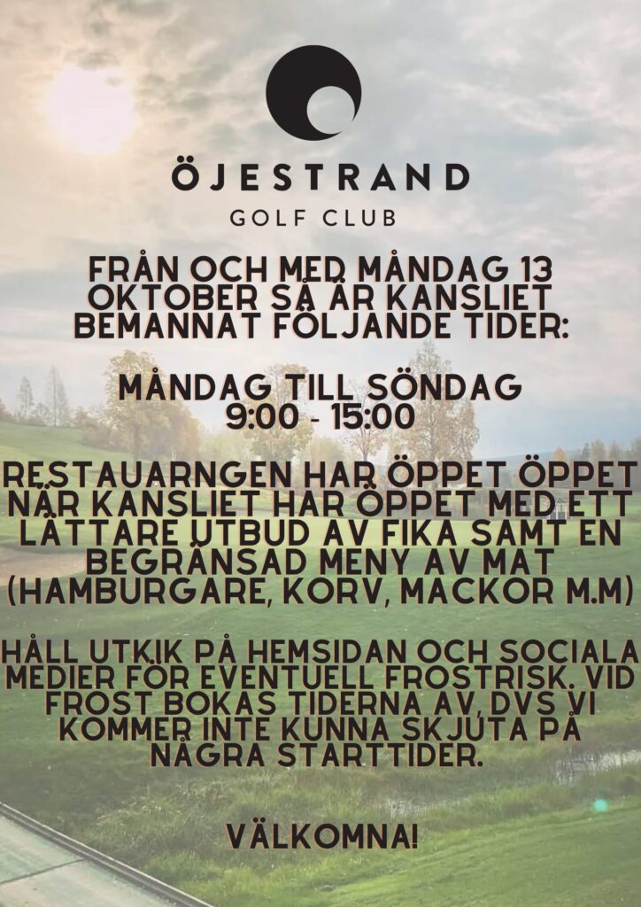 Nya öppettider i kansliet